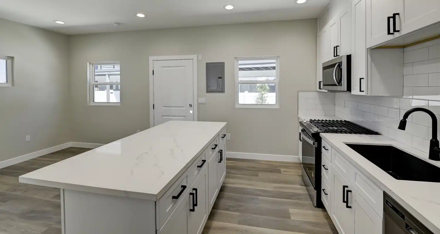 Brand new ADU kitchen built by ADU West Coast